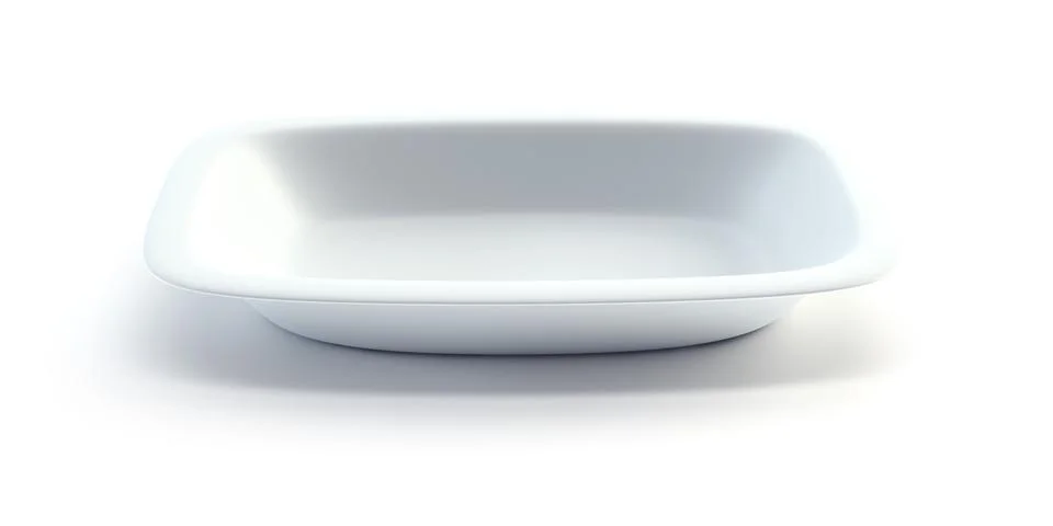 Empty ceramic plate Stock Illustration