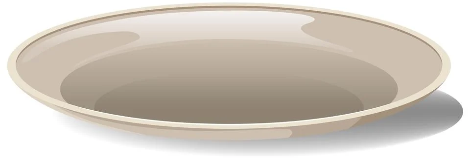 Empty Ceramic Plate Illustration イラスト素材