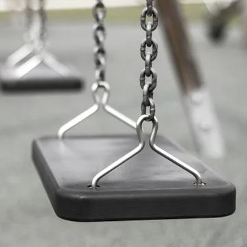Empty chain swings Stock Photos