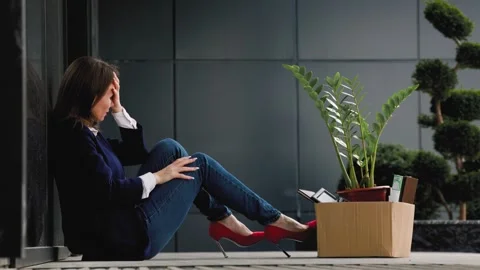 Empty Chair, Broken Dreams Loss Work and Unemployment Struggles Stock Footage 324709766
