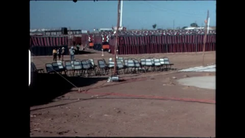Empty Chairs at Fairground Stock Footage 276293262