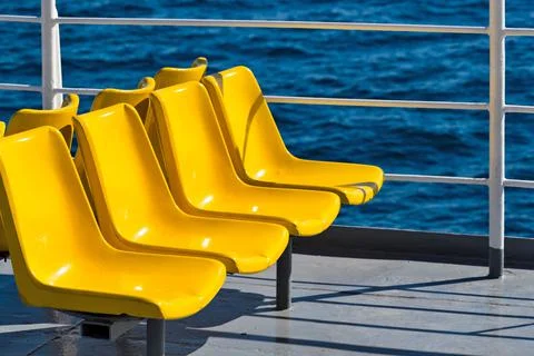 Empty chairs or bench Foto stock