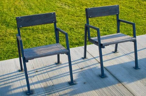 Empty chairs Stock Photos