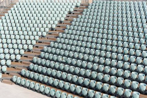 Empty Chairs In Stadium Stock Photos