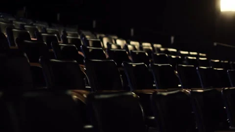 Empty chairs in the theater Видео 170257580