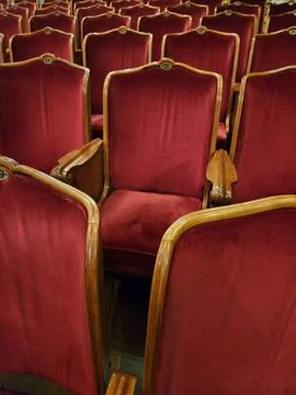 Empty Chairs in Theater Stock Photos