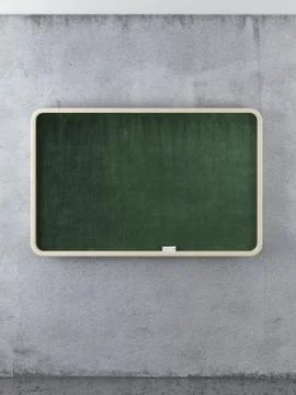 Empty chalk board on the concrete wall イラスト素材