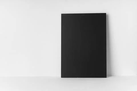 Empty chalk board vertical Foto stock