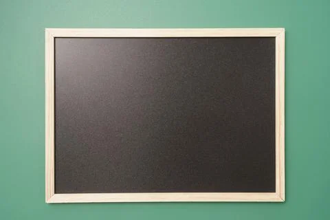 Empty chalkboard background green backdrop Stock-Fotos