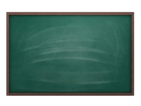 Empty chalkboard green (done in 3d) Stock Illustration