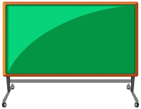 An empty chalkboard isolated Stock Illustration