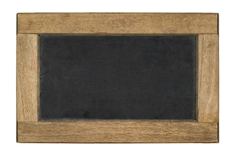 An empty chalkboard on a white background An empty chalkboard on a white b... 스톡 사진