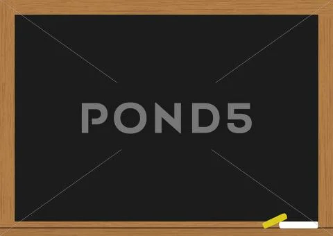 Empty chalkboard for your text Stock Illustration