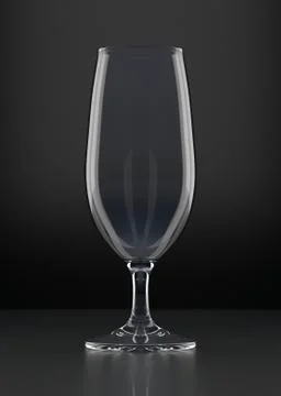 Empty Champagne Glass Stock Illustration