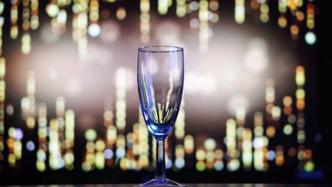 Empty champagneEmpty champagne and wine glass Stock Footage 129521814