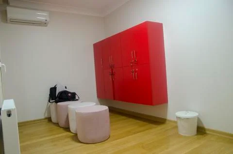 Empty Changing Rooms Stock Photos