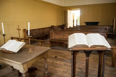 Empty chapel Stock Photos