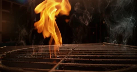 Empty charcoal grill in kitchen Stock Footage 311831660