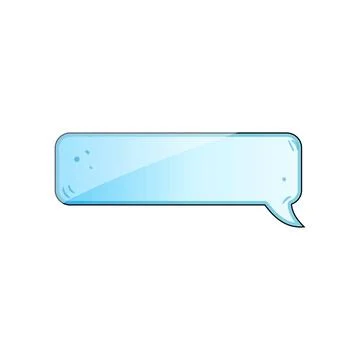 Empty chat message bubble vector illustration Stock Illustration