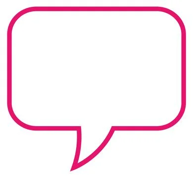 Empty chat message frame. Text speech bubble Stock Illustration