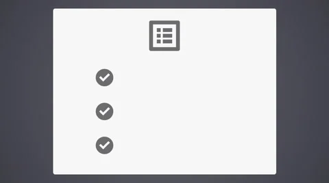 Empty checklist with checkmark Stock Footage 40724282
