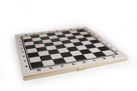 Empty chees game board. New beginning concept Stock Photos