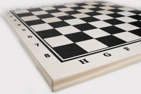 Empty chees game board. New beginning concept Stock Photos