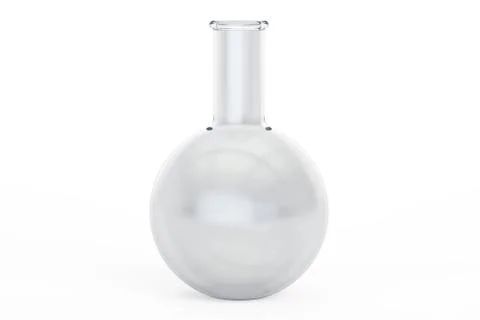 Empty chemical flask, 3D rendering Stock Illustration