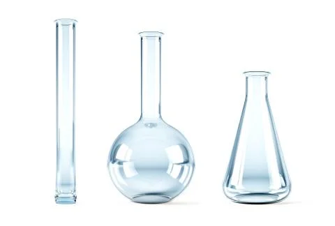 Empty chemical flasks Stock Illustration