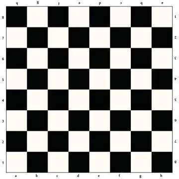 Empty chess board white and black. Vector illustration. eps 10. Stock Illustration
