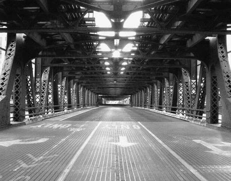 Empty Chicago Bridge Stock Photos