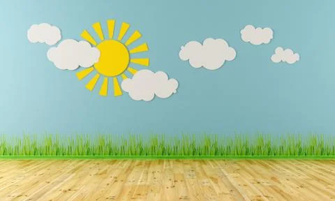 Empty child room Stock Illustration