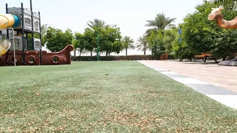 Empty children play park Stock Footage 193994025