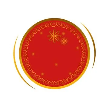 Empty chinese label Stock Illustration