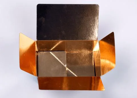 Empty chocolate box Stock Photos