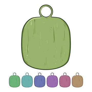 Empty chopping board cartoon vector graphic 库存插图