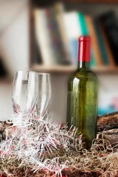 Empty christmas toast Stock Photos