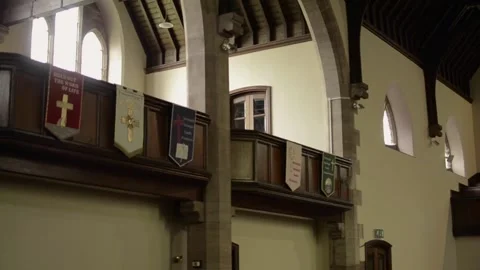 Empty Church 3 Stock Footage 151230112