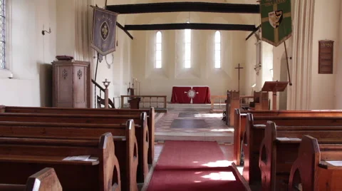 Empty Church Stock Footage 51732111