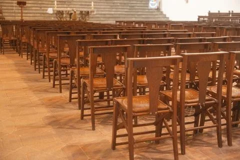 Empty church interior Фото