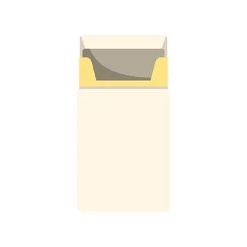 Empty cigarette pack representing smoking habit and addiction Stock Illustration