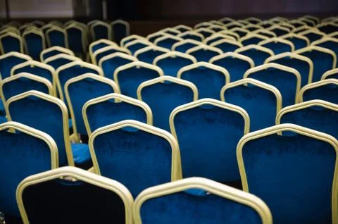 Empty cinema auditorium Stock Photos