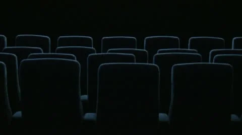 In the empty cinema hall Vídeos de archivo 11449110