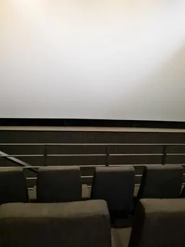 Empty cinema hall interior. Stock Photos