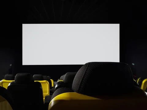 Empty cinema hall Stock Photos