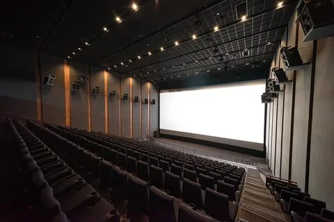 Empty cinema hall Stock Photos