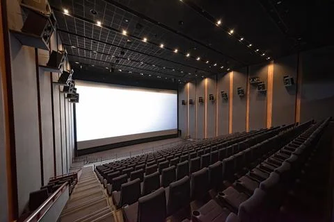 Empty cinema hall Stock Photos