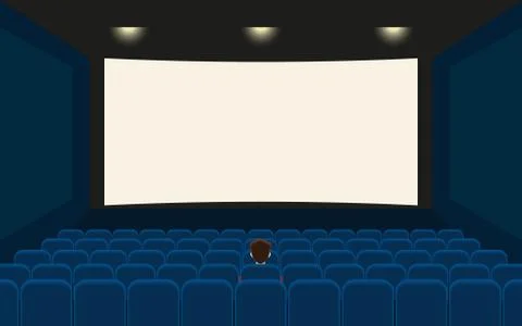 Empty cinema Illustrazione stock