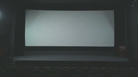 Empty cinema screen Stock Footage 53276971