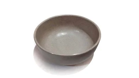 Empty circle brown bowl with ceramic melamin material Stock Photos